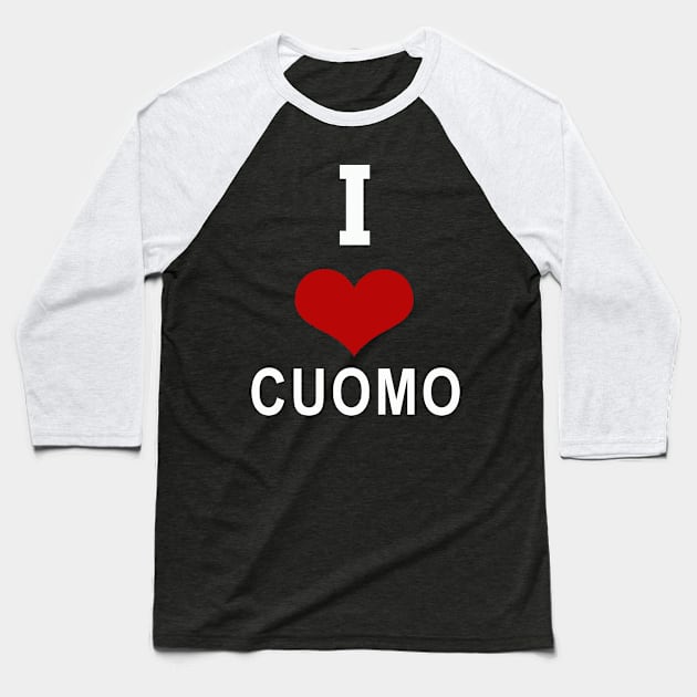 i love cuomo 2020 Baseball T-Shirt by DESIGNSDREAM